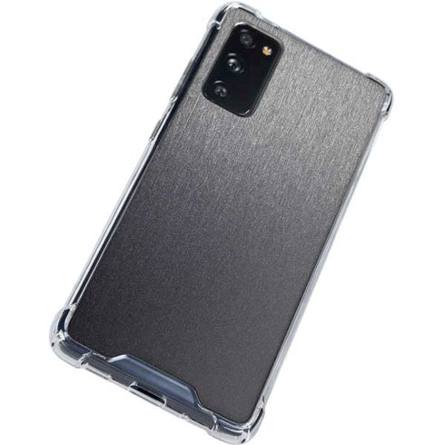 Specialty Vinyl Brushed Steel Texture Galaxy S20 FE Clear Case